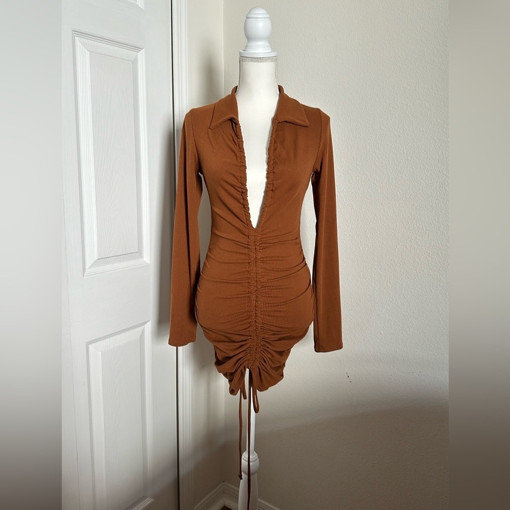 FashionNova Ruched Mini Dress!